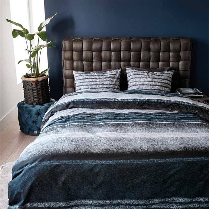 Rivièra Maison Mohair Dekbedovertrek 200 x 220 cm - Blauw