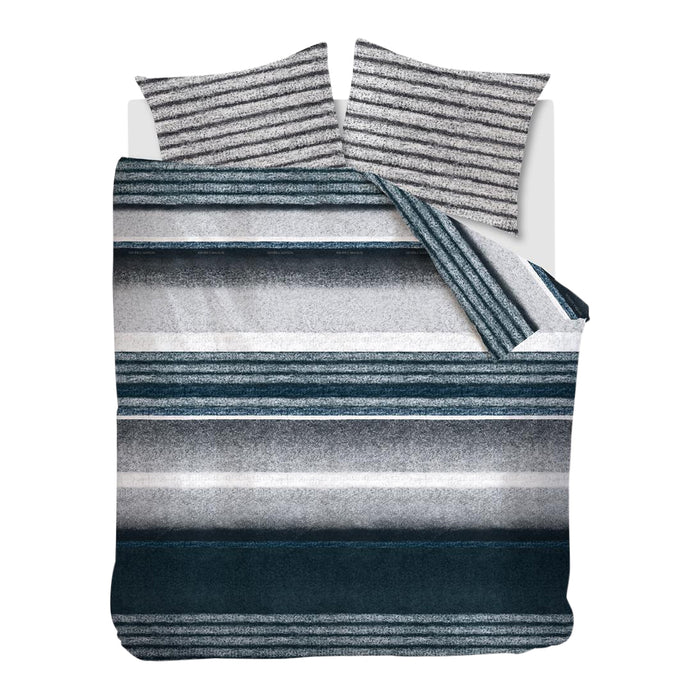 Rivièra Maison Mohair Dekbedovertrek 240 x 220 cm - Blauw