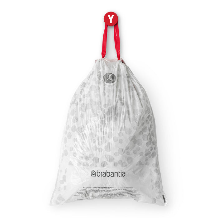Brabantia Type Y PerfectFit Jaarverpakking Afvalzak 20 Liter - 120 Stuks