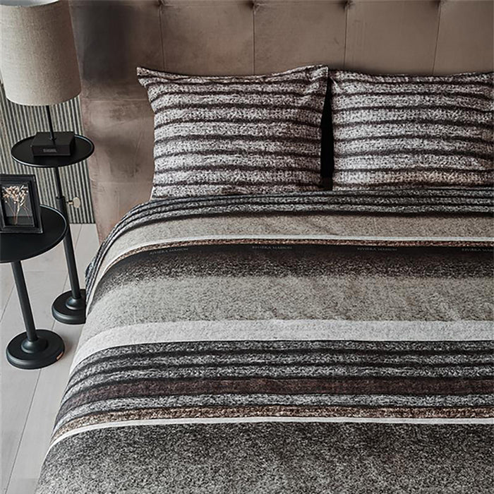 Rivièra Maison Mohair Dekbedovertrek 200 x 220 cm - Bruin