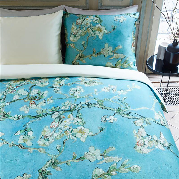 Beddinghouse x Van Gogh Museum Almond Blossom Dekbedovertrek 260 x 200/220 cm - Blauw
