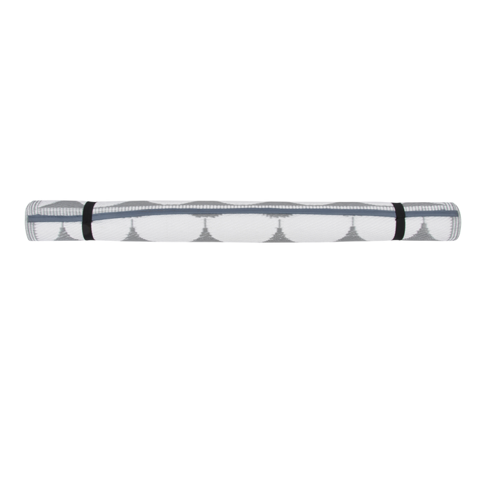Esschert Tuintapijt Grafisch - Grijs/wit