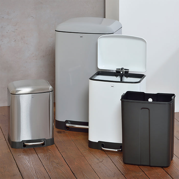 Kela Davino Pedaalemmer Silent Close 30 L - Zilver