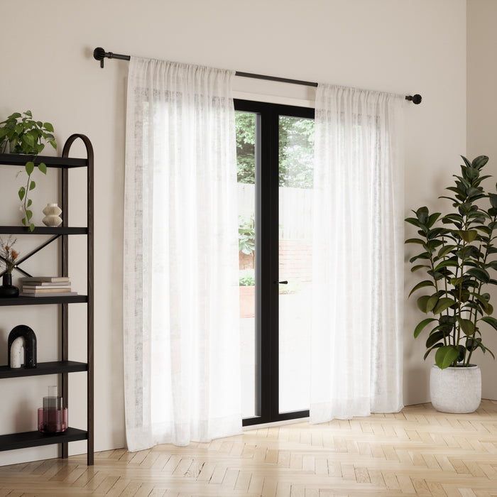Umbra Finn Gordijnroede 42 - 120 cm - Matzwart