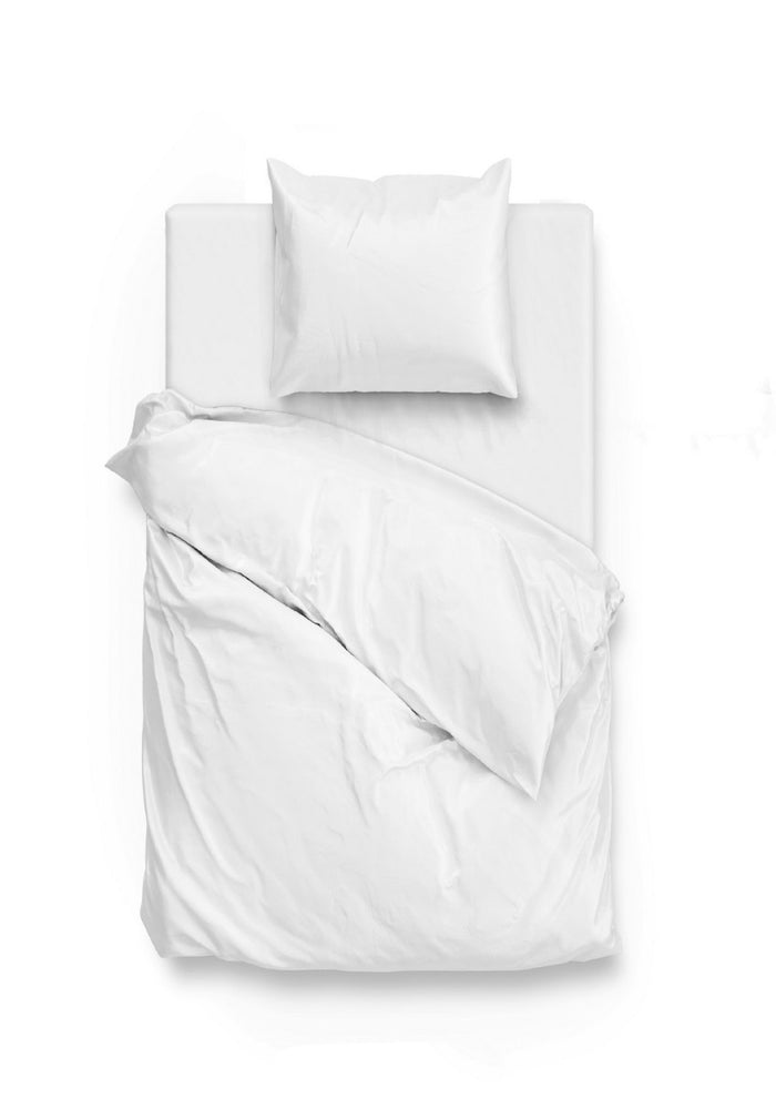 Zo Home Satinado Dekbedovertrekset Uni Katoen Satijn - white