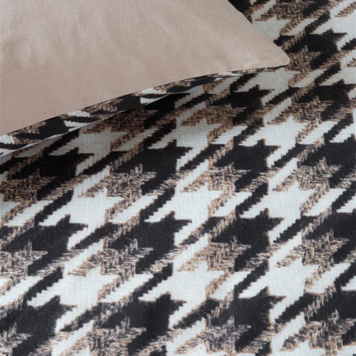 Rivièra Maison Pied de Poule Dekbedovertrek 240 x 220 cm - Zand