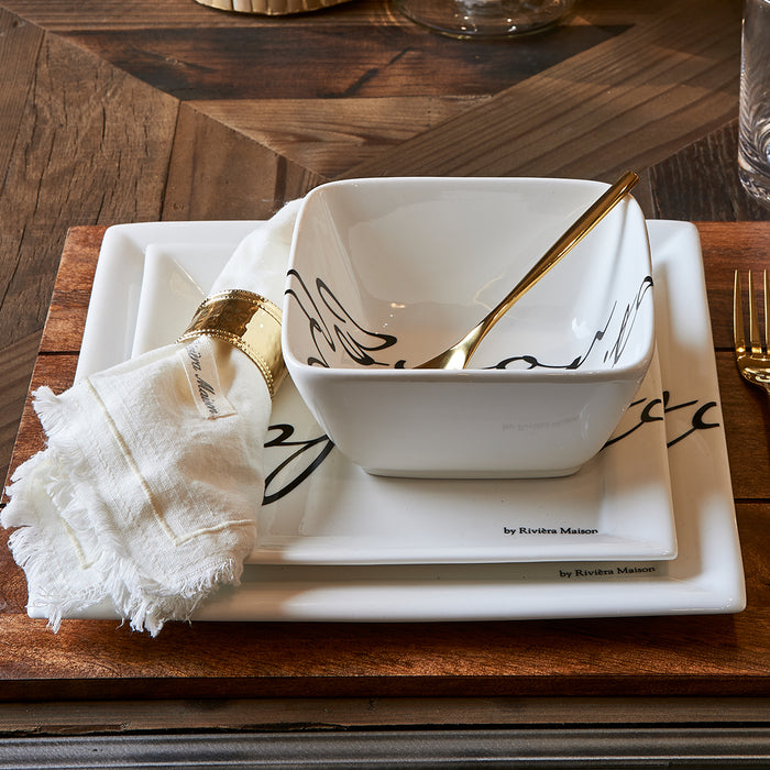 Riviera Maison Buon Appetito Square Plate 22x22