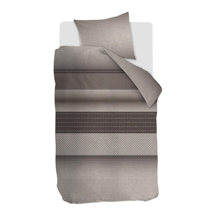 Rivièra Maison Retrograde Dekbedovertrek 140 x 220 cm - Bruin