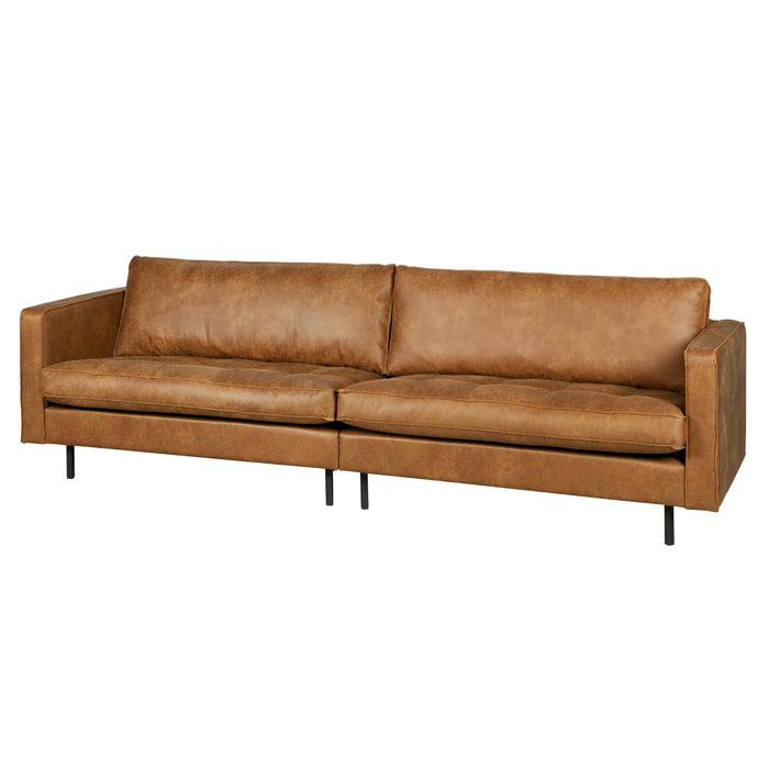 WOOOD Rodeo Classic 3-zitsbank - Eco-leder -  Cognac