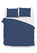 Zo Home Satinado Dekbedovertrekset Uni Katoen Satijn - evening blue
