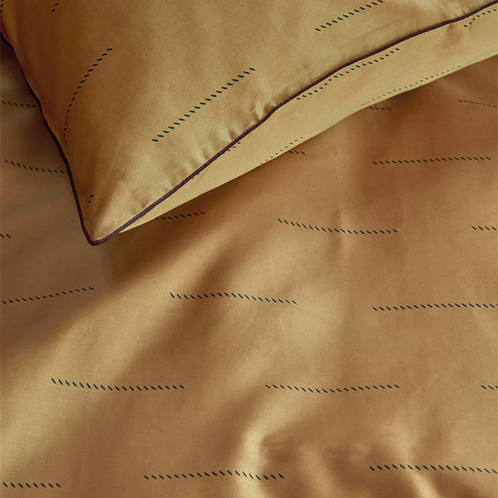 vtwonen Blurred Lines  Dekbedovertrek - 200x200|220 - Geel