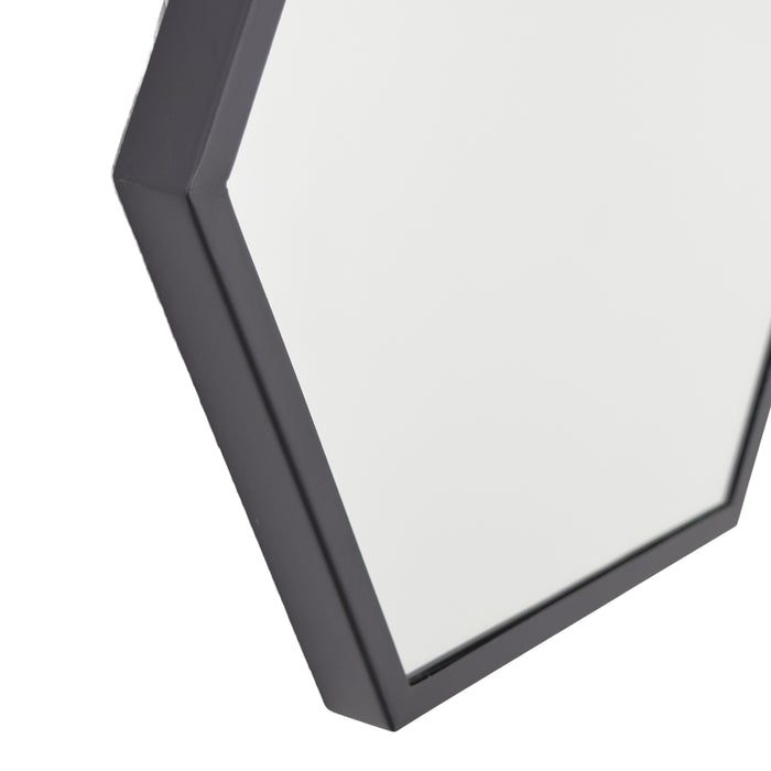 LOFT42 Wandspiegel  Zeshoek Small - Zwart - 36x32
