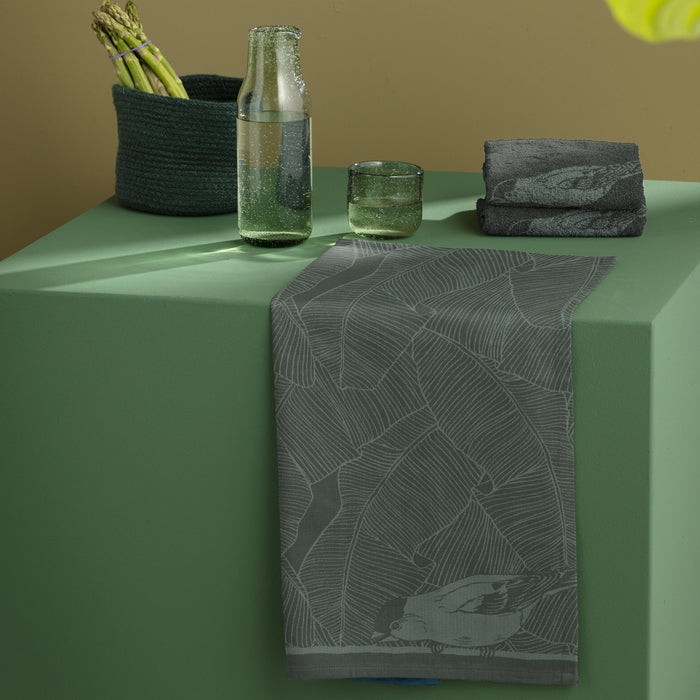 DDDDD 2x theedoek + 2x keukendoek Birdy - Groen