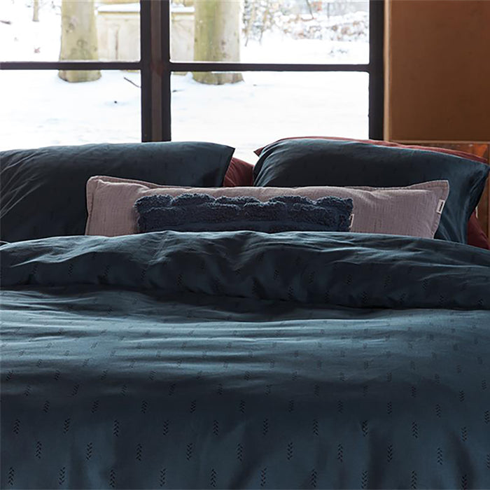 vtwonen Crops Dekbedovertrek 140 x 220 cm - Donkerblauw