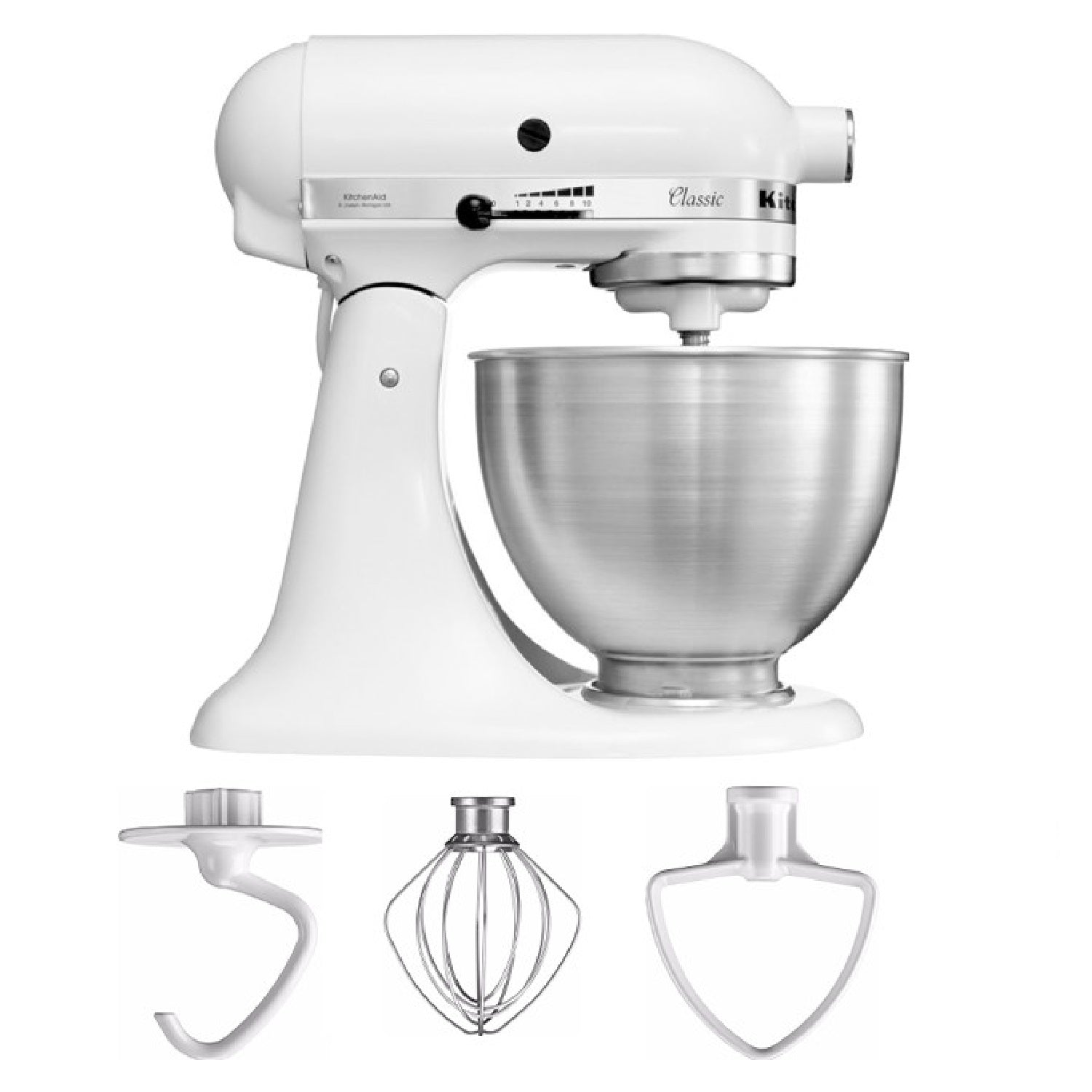 KitchenAid 5K45SSEWH Classic Keukenmixer 4,3 L