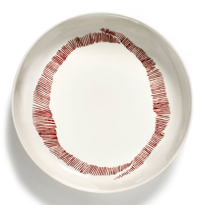 Serax Ottolenghi Feast Diep Bord Ø 22 cm - Rood Swirl