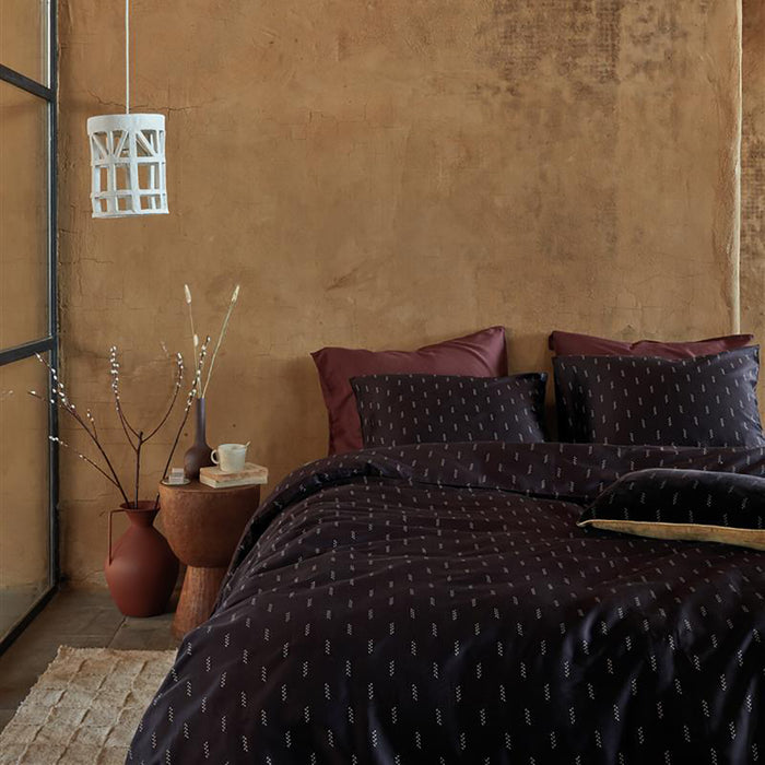 vtwonen Crops  Dekbedovertrek - 200x200|220 - Donker Rood