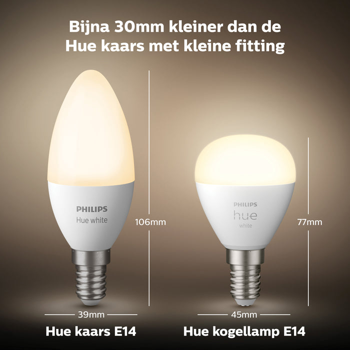 Philips Hue White Kogellamp - E14 - 1-pack