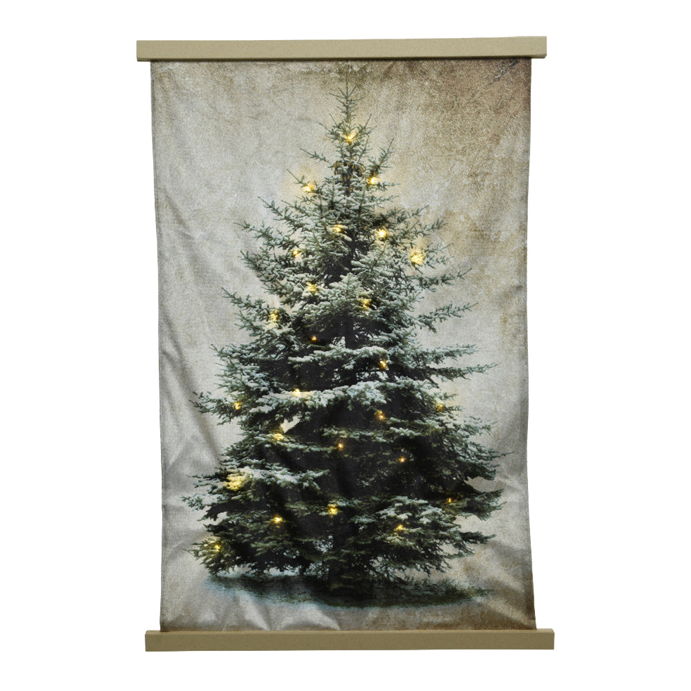 Lumineo Kerstboom Wandkleed met LED