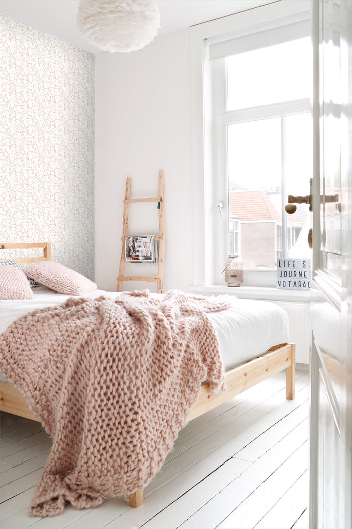 ESTAhome behang gezichten meisjes glanzend koper bruin - 138868 - 0,53