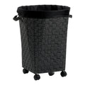 Kela Porto Wasmand met Wieltjes - Zwart