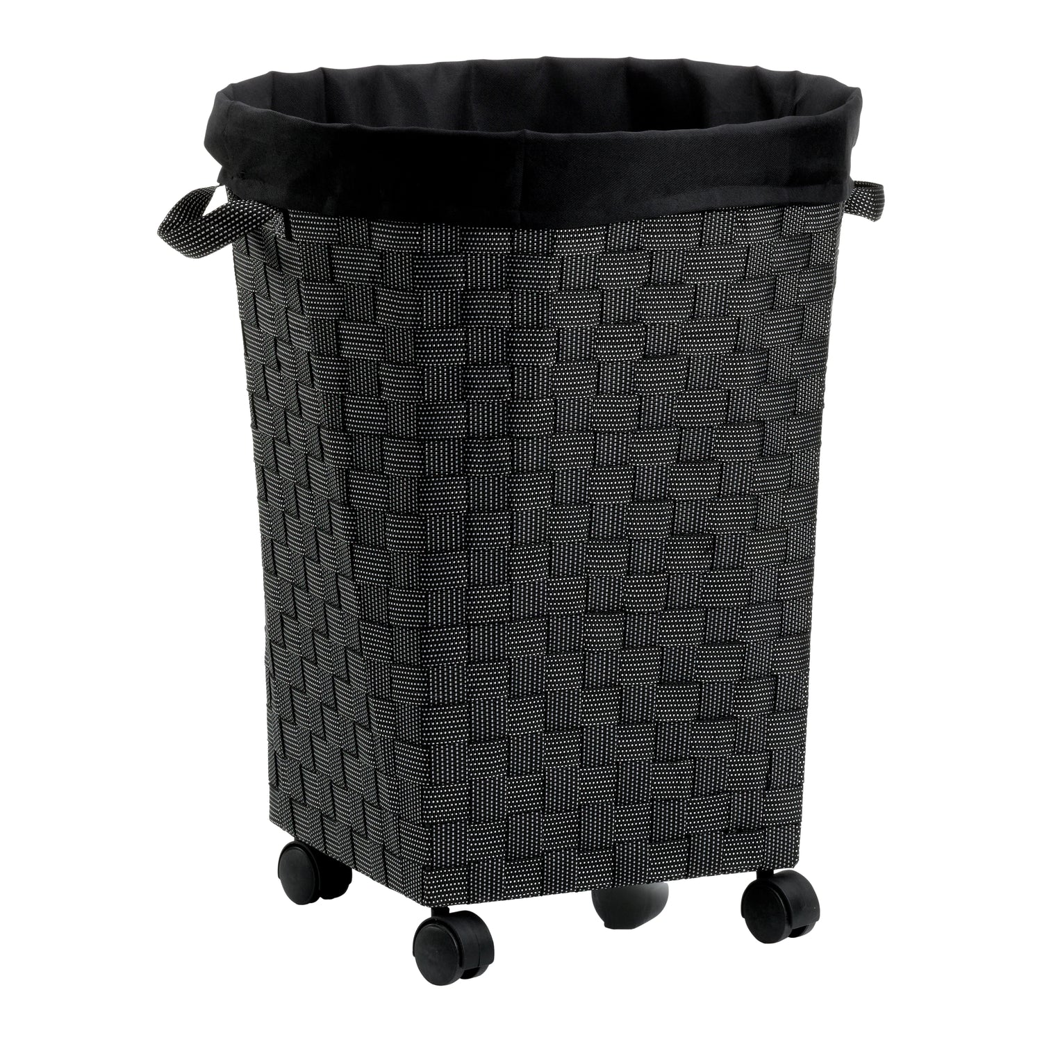 Kela Porto Wasmand met Wieltjes - Zwart