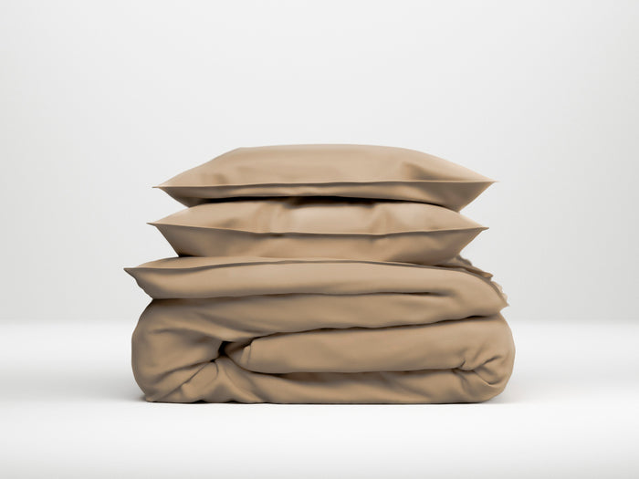 Zo Home Satinado Dekbedovertrekset Uni Katoen Satijn - praline brown