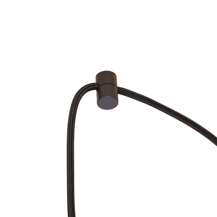 QAZQA LED Hanglamp cavalux - Zwart - Modern - D 55cm