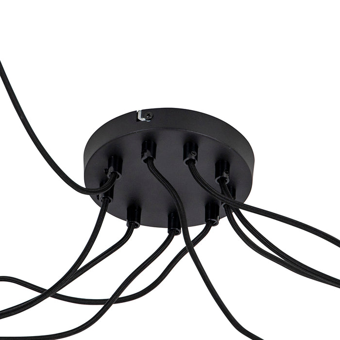 QAZQA LED Hanglamp cavalux - Zwart - Modern - D 55cm