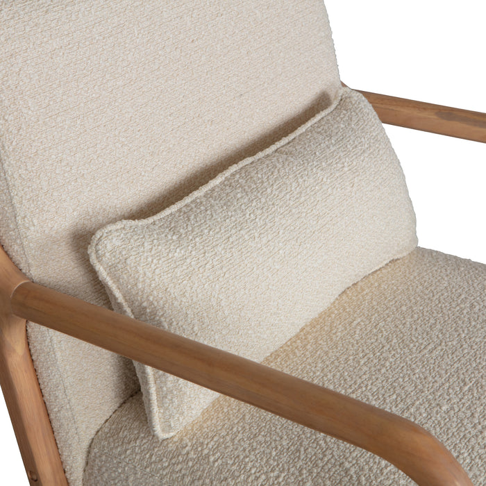 Woood Mark Fauteuil - Crème Bouclé