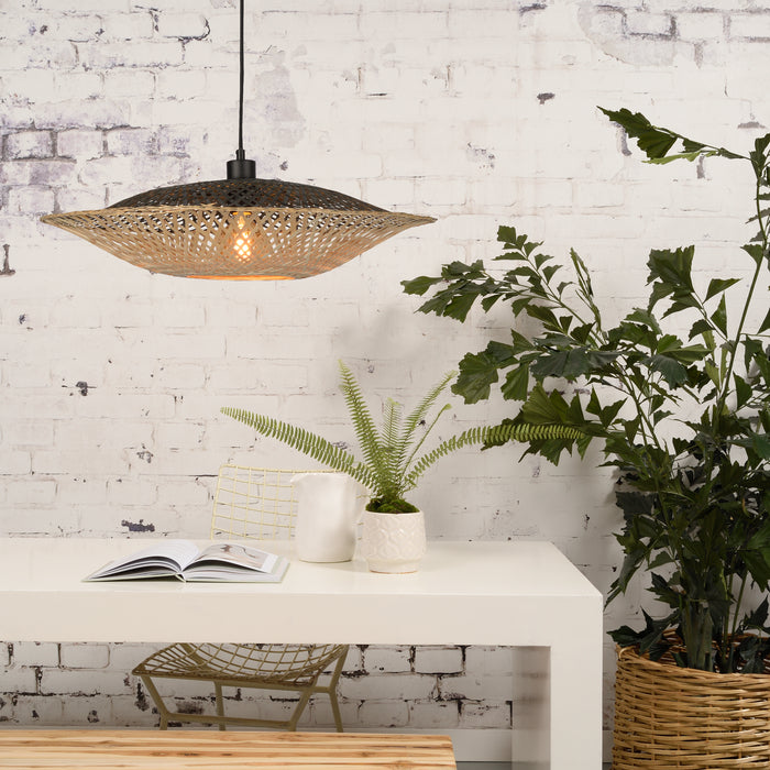 GOOD&MOJO Kalimantan Hanglamp Plat - Ø60cm - Naturel