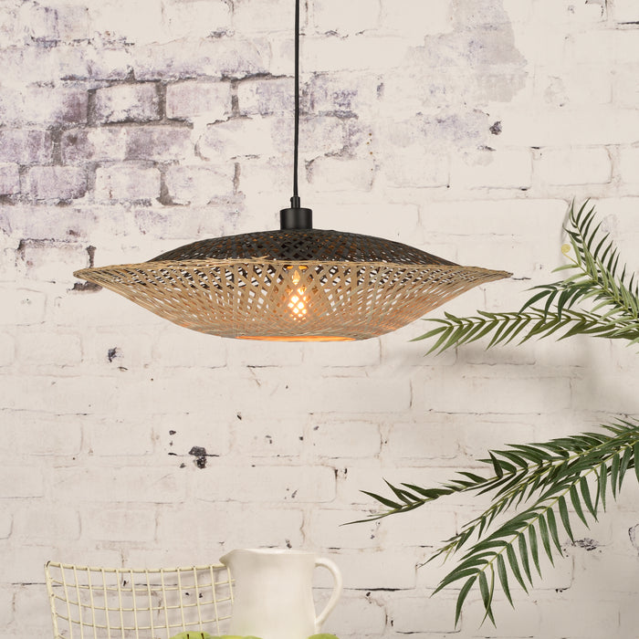 GOOD&MOJO Kalimantan Hanglamp Plat - Ø60cm - Naturel