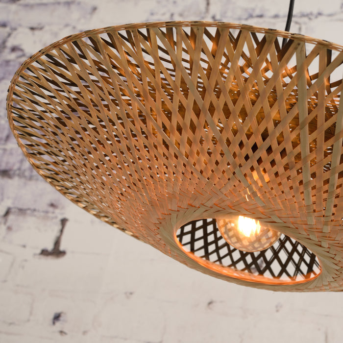 GOOD&MOJO Kalimantan Hanglamp Plat - Ø60cm - Naturel