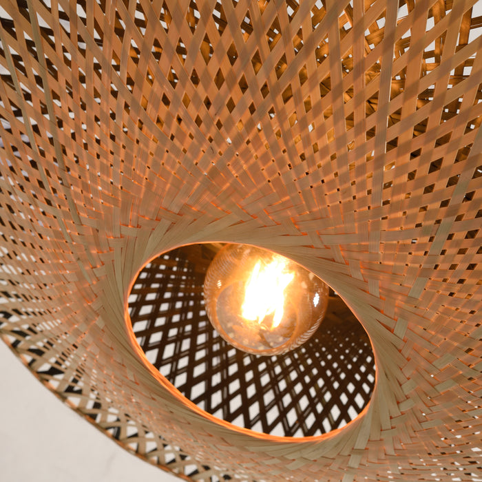 GOOD&MOJO Kalimantan Hanglamp Plat - Ø60cm - Naturel