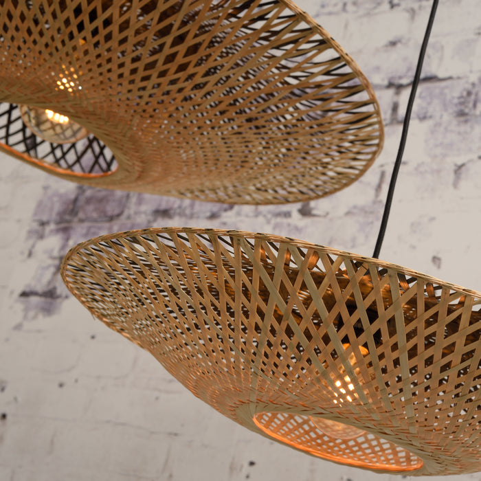 GOOD&MOJO Kalimantan Hanglamp Plat - Ø60cm - Naturel