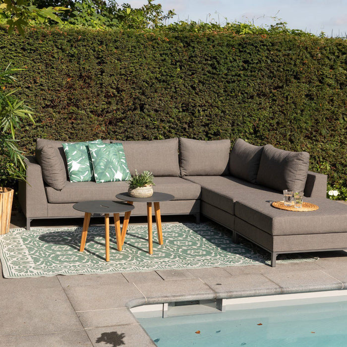 WOOOD Sicilië Loungeset All Weather - Rechts - Stone Grey