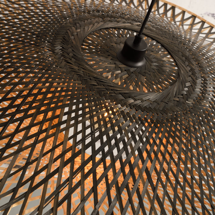 GOOD&MOJO Kalimantan Hanglamp Plat - Ø87cm - Naturel