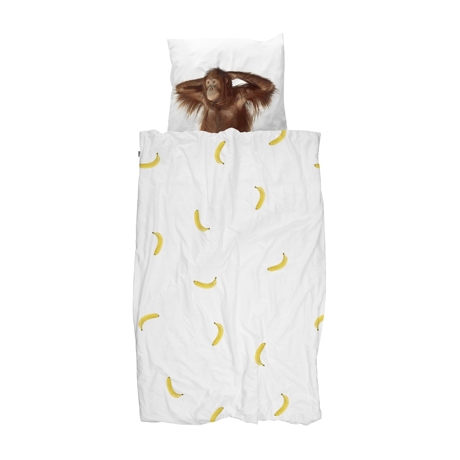 SNURK Banana Monkey Dekbedovertrek 140 x 220 cm
