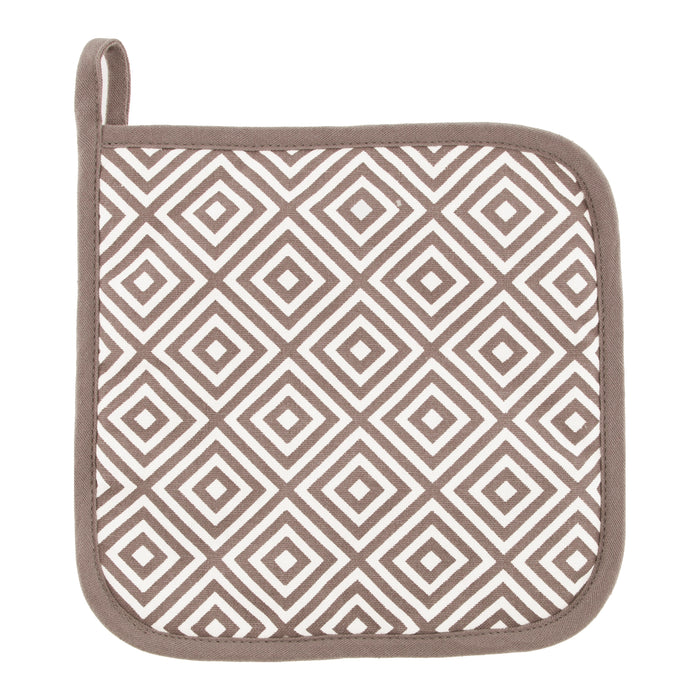 Tiseco Home Studio Geometric Pannenlap 2 st. - Taupe