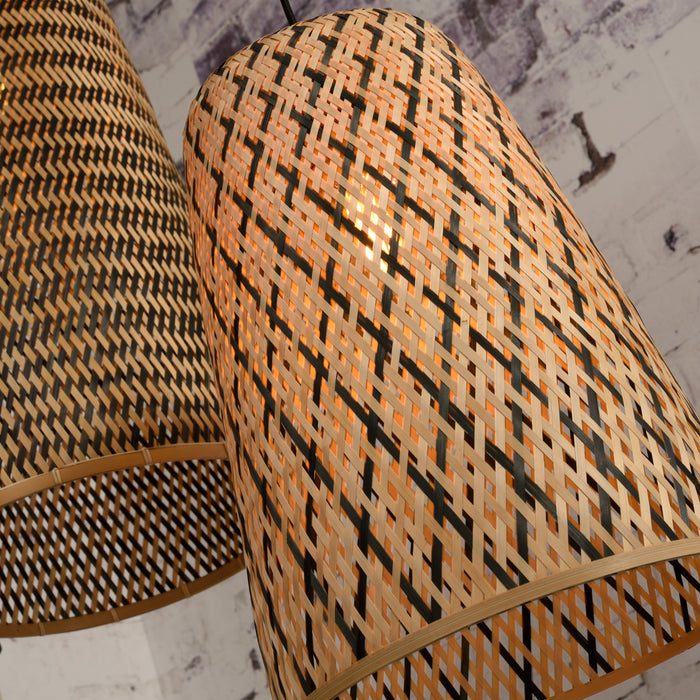 GOOD&MOJO Kalimantan Hanglamp Langwerpig - Ø34cm - Naturel