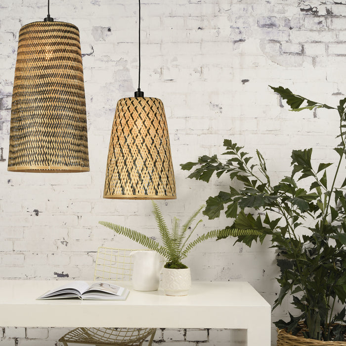 GOOD&MOJO Kalimantan Hanglamp Langwerpig - Ø34cm - Naturel