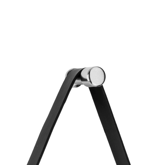 pt, Balanced Spiegel Rond Staal/Leer ¯47 cm - Zilver