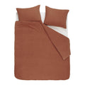 vtwonen Flanel Dekbedovertrek 240 x 220 cm - Terra