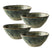 Dutch Rose Amsterdam Organic Kommen Ø 11,5 cm - Groen - 4 st.