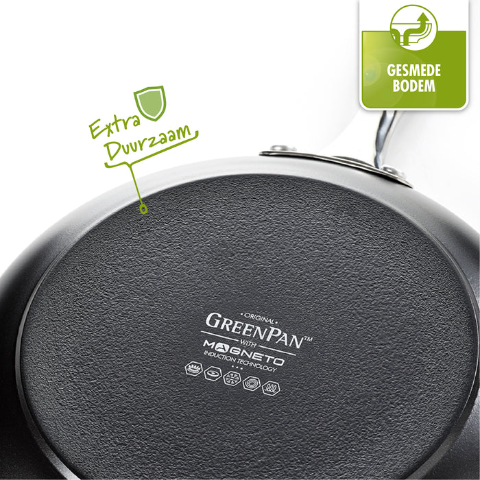 Greenpan Brussels Black Koekenpan Ø 20 cm