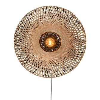 GOOD&MOJO Kalimantan Wandlamp Rond - Ø60cm - Naturel