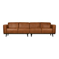 WOOOD Statement 4-zitsbank - Eco-leder - Cognac