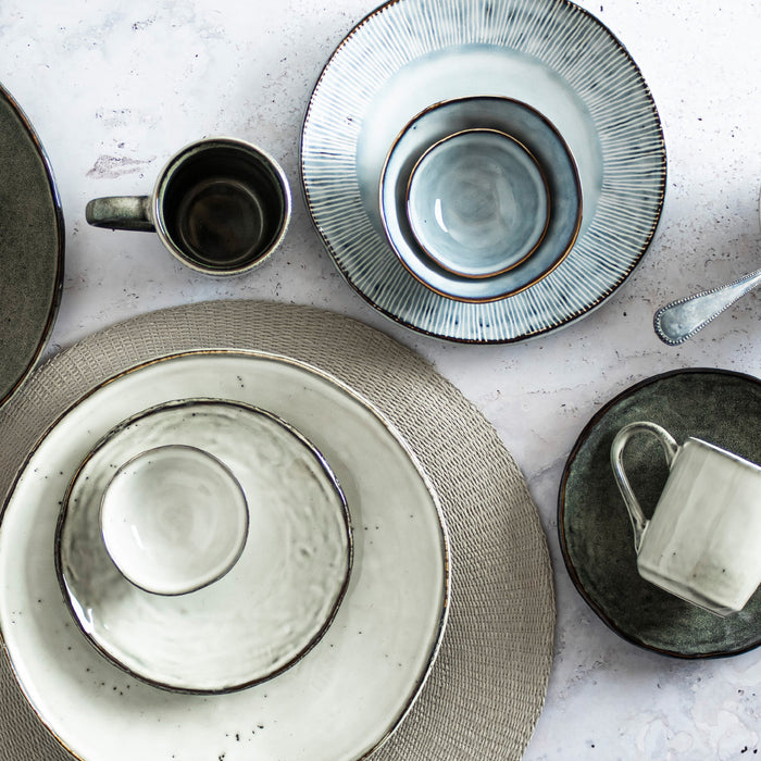 Dutch Rose Amsterdam Organic Kommen Ø 14 cm - Groen - 4 st.