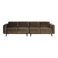 WOOOD Statement 4-zitsbank - Fluweel - Taupe
