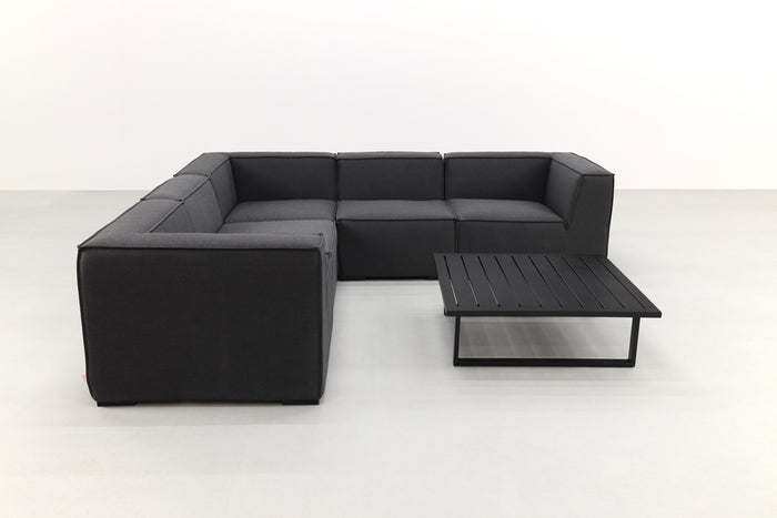 VDG Liberty|Cuba Sunbrella loungeset - Sooty - 6-delig